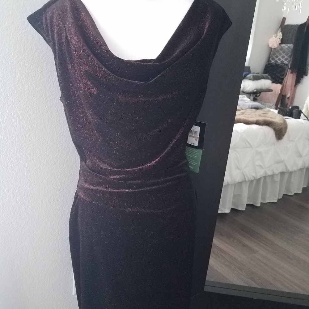 Gorgeous JH Evenings Black/red velvet dress